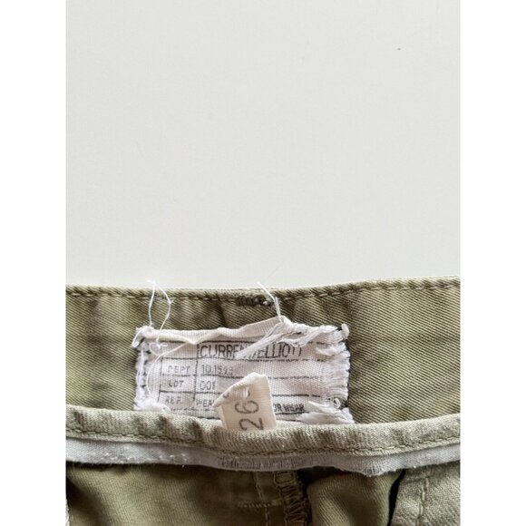 CURRENT/ELLIOTT The Captain Army Green Cotton Mid Rise Ankle Pants, Size 26 - Picture 9 of 12